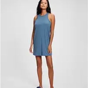 NWT GAP Racerback Mini Dress in Blue Shale Tall